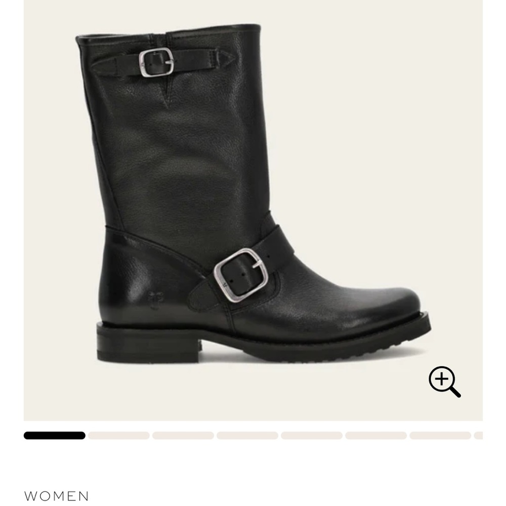 Frye Black Leather Veronica Boots